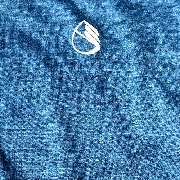 Icyzone Tank Top Teal Blue Racerback Side Cutouts Workout Mens Size Large - Picture 7 of 7